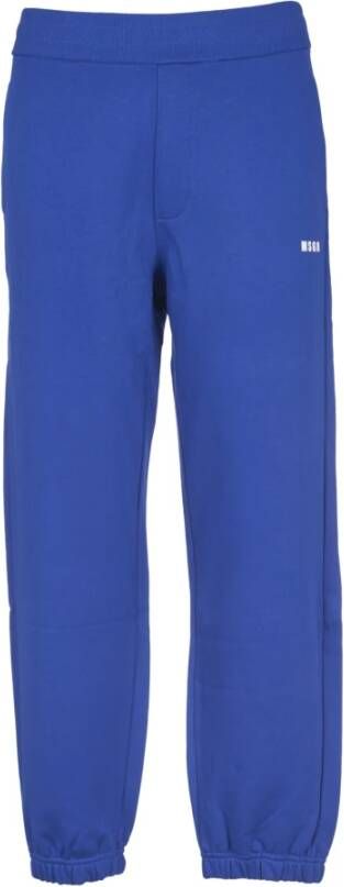 Msgm Sweatpants met stijl Blauw Heren