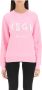 Msgm Groene Logo Print Sweatshirt Pink Dames - Thumbnail 3