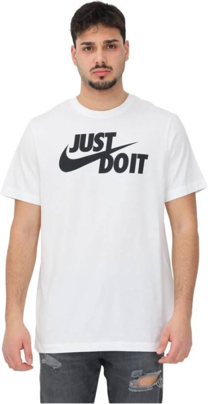 Nike "Maxi Logo Wit T-Shirt" Wit Unisex