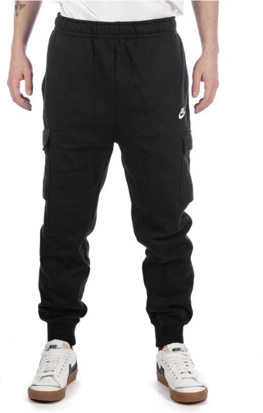 Nike Sportswear Club Fleece Cargo Pants Trainingsbroeken Kleding black black white maat: M beschikbare maaten:M L XL