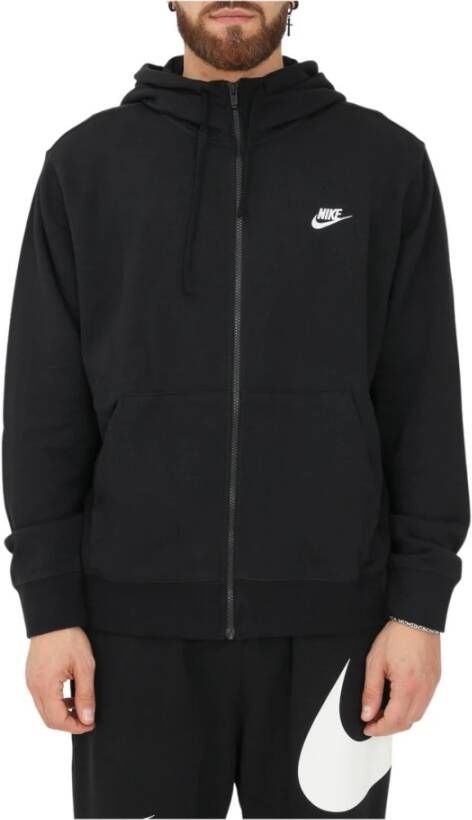 Nike Zwart zip-through college sweatshirt Zwart Heren