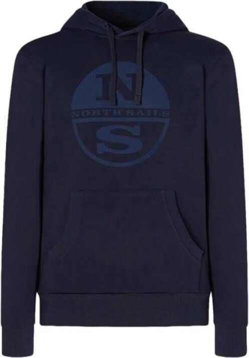 North Sails Hoodie sweatshirt met grafisch Blauw Heren