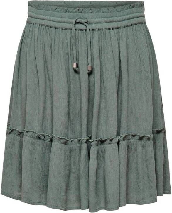 Only Short Skirts Groen Dames