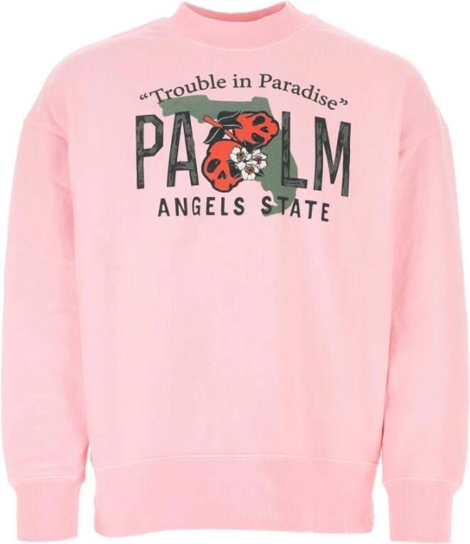 Palm Angels Trainingsshirt Stijlvol en Comfortabel Roze Heren