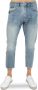 Philipp Plein Klassieke Blauwe Denim Cropped Jeans Blauw Heren - Thumbnail 1