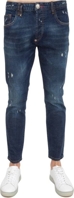 Philipp Plein Slim-Fit Denim BLU Denim Jeans Blauw Heren