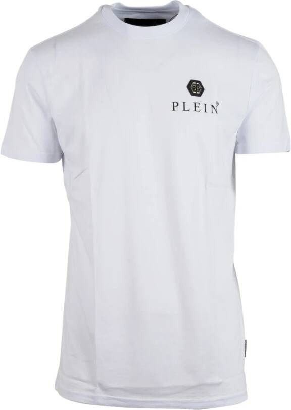 Philipp Plein Heren Katoenen T-Shirt Stijlvolle Upgrade Wit Heren