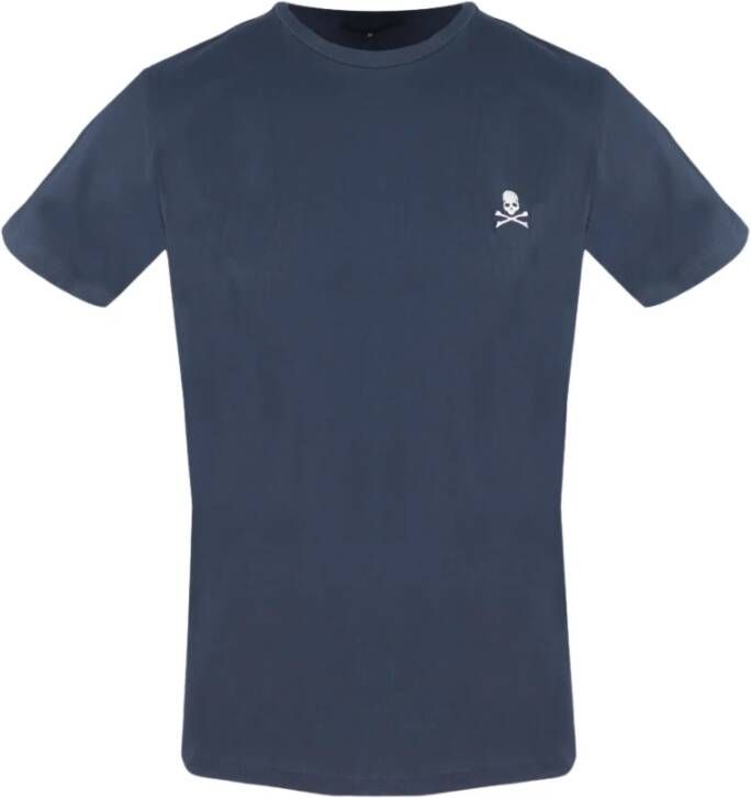 Philipp Plein Heren T-shirt uit de Lente Zomer Collectie Blauw Heren