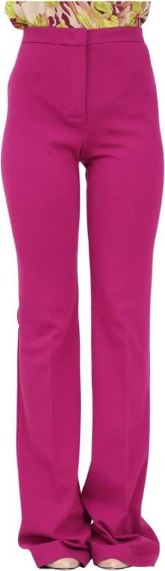 Pinko Flare-fit Hoge Taille Broek Pink Dames