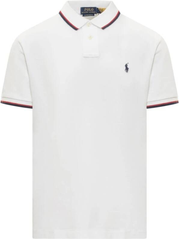 Ralph Lauren Witte Polo Shirt met Pony Logo White Heren