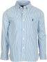 Polo Ralph Lauren gestreept overhemd lichtblauw wit Jongens Katoen Klassieke kraag 164 - Thumbnail 2