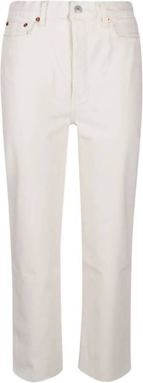 Re Done Straight Trousers White Dames
