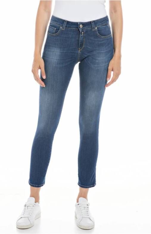Replay Indigoscuro Slim Fit Skinny Jeans Blue Dames