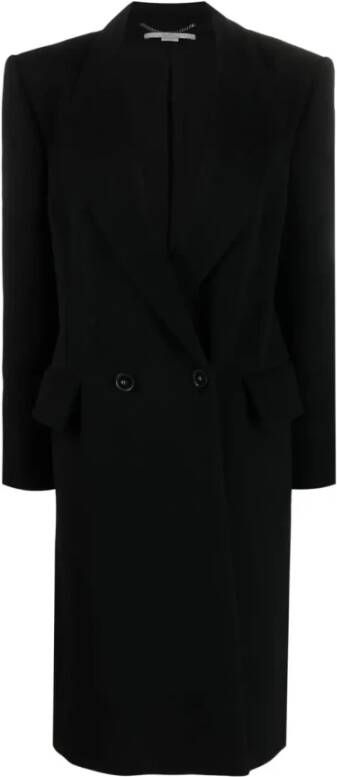 Stella Mccartney Double-Breasted Coats Zwart Dames