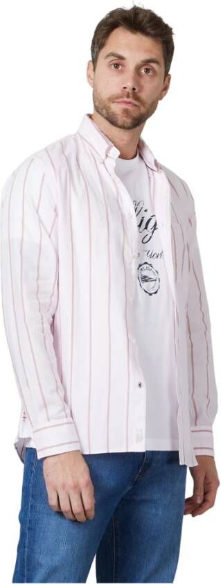 Tommy Hilfiger Normaal Overhemd Roze Heren