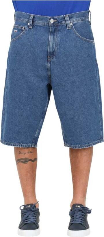Tommy Jeans Korte baggy fit jeans met labeldetail