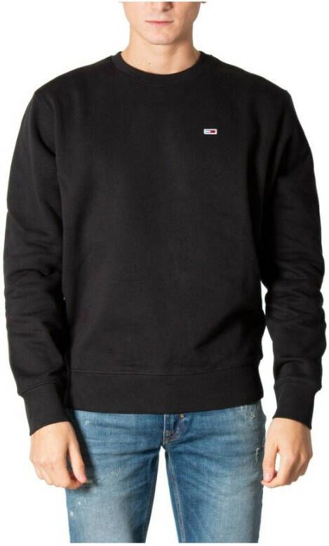 Tommy Jeans Black Men& Sweatshirt Zwart Heren