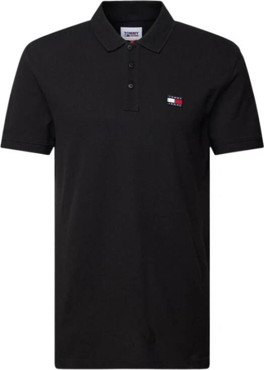 Tommy Jeans Polo Shirts Zwart Heren