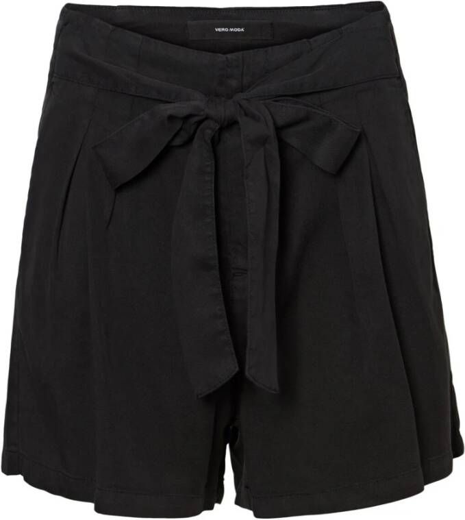 Vero Moda Hoge Taille Shorts Zwart Dames