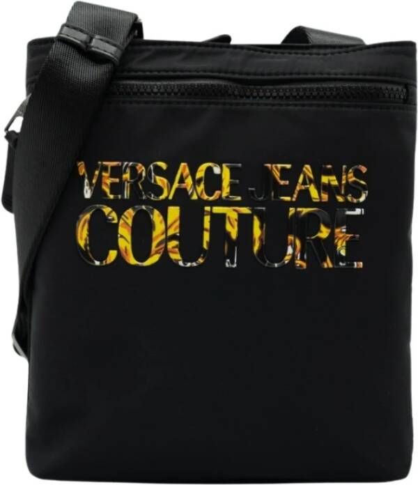 Versace Jeans Couture Iconische Logo Tas Cross Body Tas Black Heren
