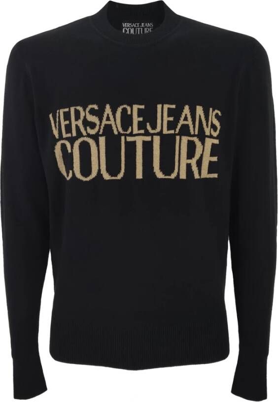 Versace Jeans Couture Katoenen Trui van Black Heren