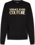Versace Jeans Couture Logo-Print Katoenen Sweatshirt Zwart Black Heren - Thumbnail 5