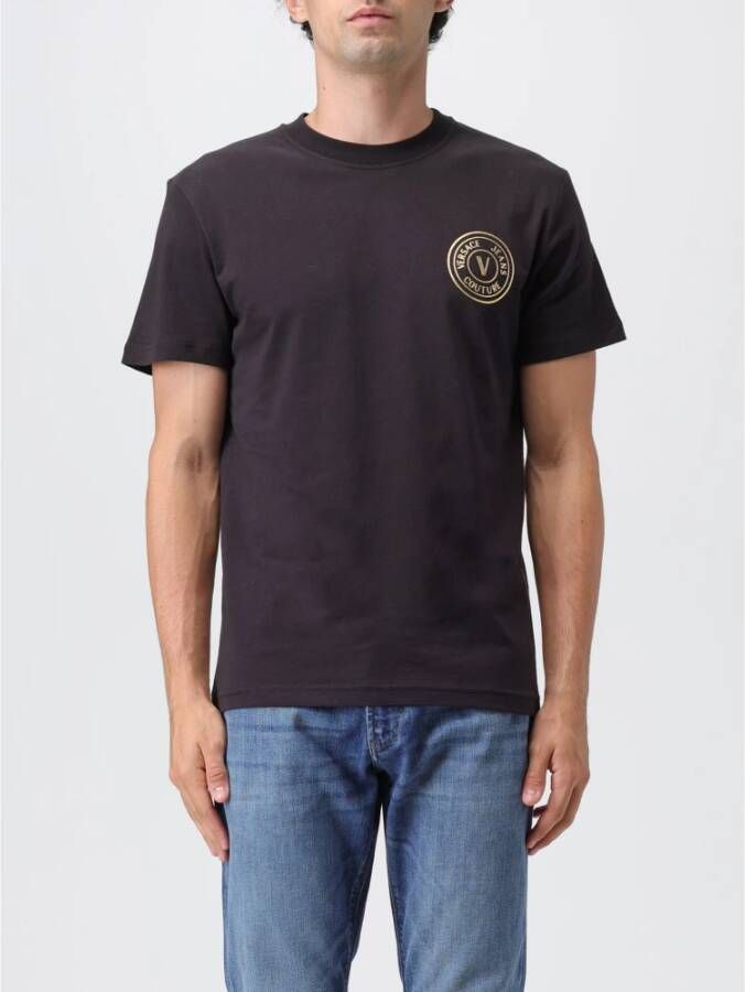 Versace Stijlvolle T-Shirt voor Heren Zwart Heren
