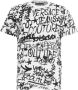 Versace Jeans Couture Witte T-shirts en Polos met Contrasterende Letters White Heren - Thumbnail 3