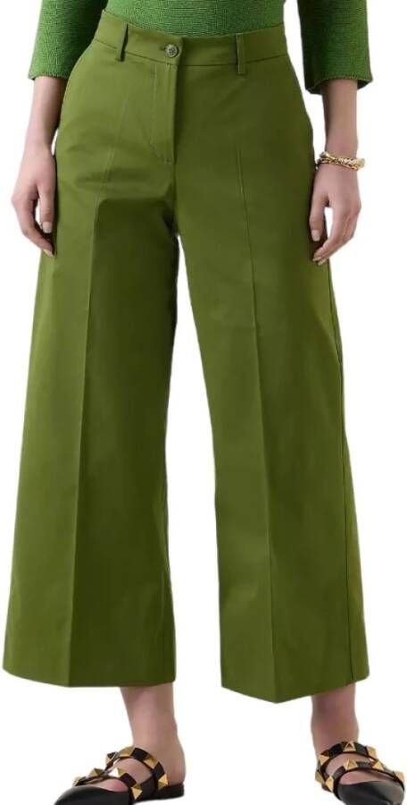 Weekend Cropped Trousers Groen Dames