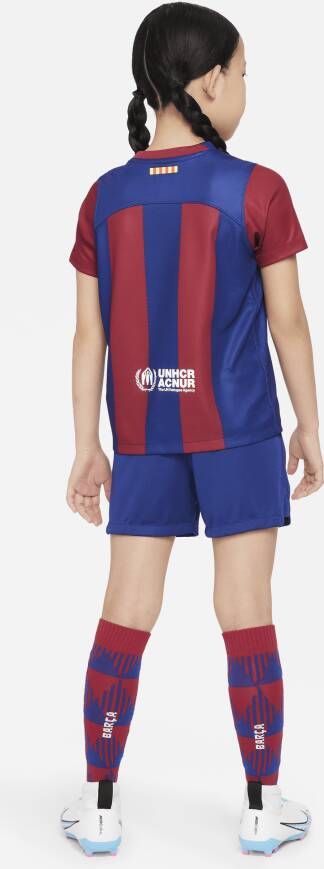 Nike FC Barcelona 2023 24 Thuis Dri-FIT driedelig tenue voor kleuters Blauw