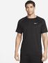 Nike Ready Dri-FIT fitnesstop met korte mouwen voor heren Zwart - Thumbnail 2