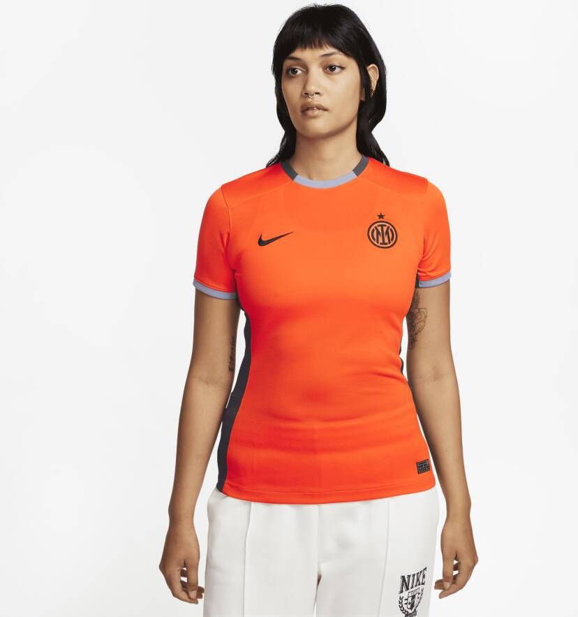 Nike Inter Milan 2023 24 Stadium Derde Dri-FIT voetbalshirt voor dames Oranje