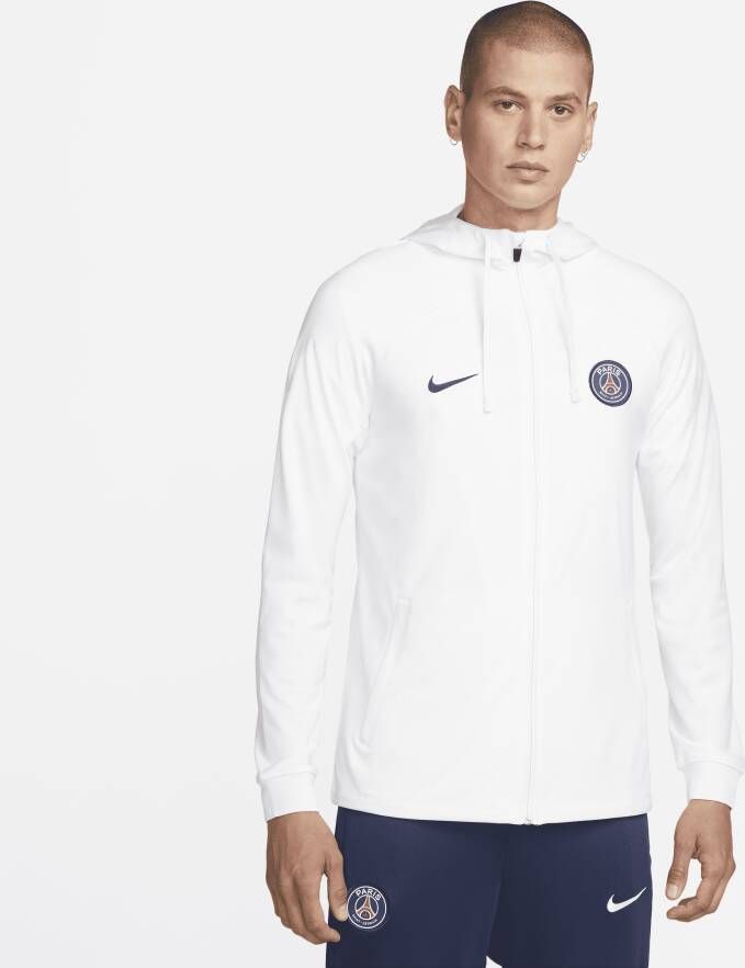 Nike Paris Saint-Germain Strike knit voetbaltrainingspak met Dri-FIT voor heren Wit