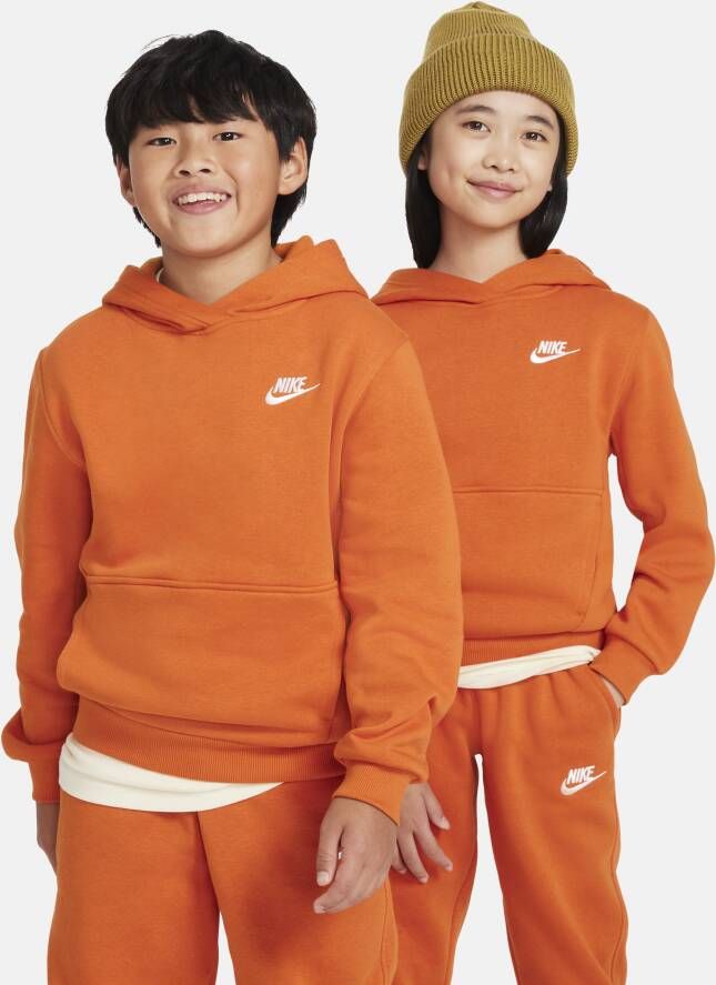 Nike Sportswear Club Fleece Hoodie voor kids Oranje