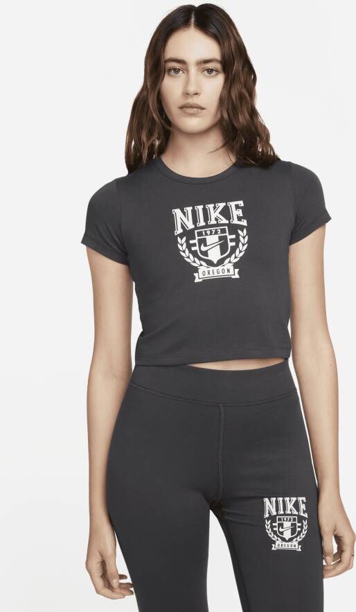 Nike Sportswear kort T-shirt voor dames Grijs