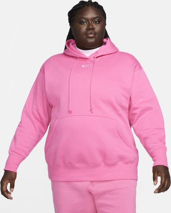 Nike Sportswear Phoenix Fleece Oversized hoodie voor dames (Plus Size) Roze