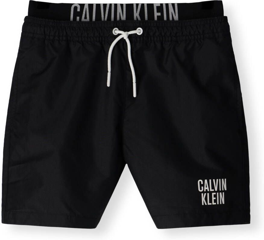 Calvin Klein zwemshort zwart Jongens Gerecycled polyester (duurzaam) Logo 164 176