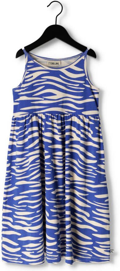CARLIJNQ Meisjes Jurken Zebra Halter Dress Blauw