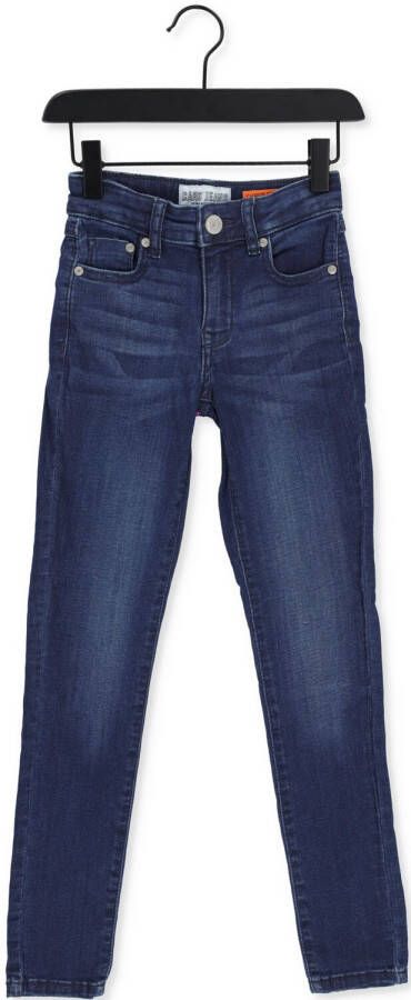 Cars skinny jeans Eliza dark used Blauw Meisjes Stretchdenim Effen 122