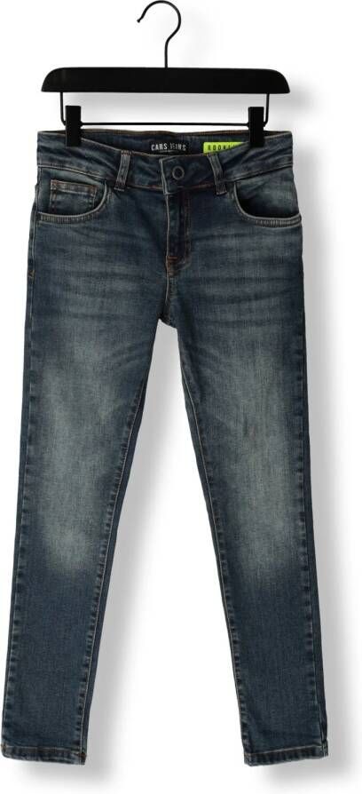Cars slim fit jeans Rooklyn dark used Blauw Jongens Stretchdenim Effen 104