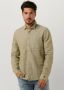 CAST IRON Heren Overhemden Long Sleeve Shirt Co Li Dobby Groen - Thumbnail 1