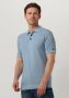 CAST IRON Heren Polo's & T-shirts Short Sleeve Polo Cotton Modal Lichtblauw - Thumbnail 1