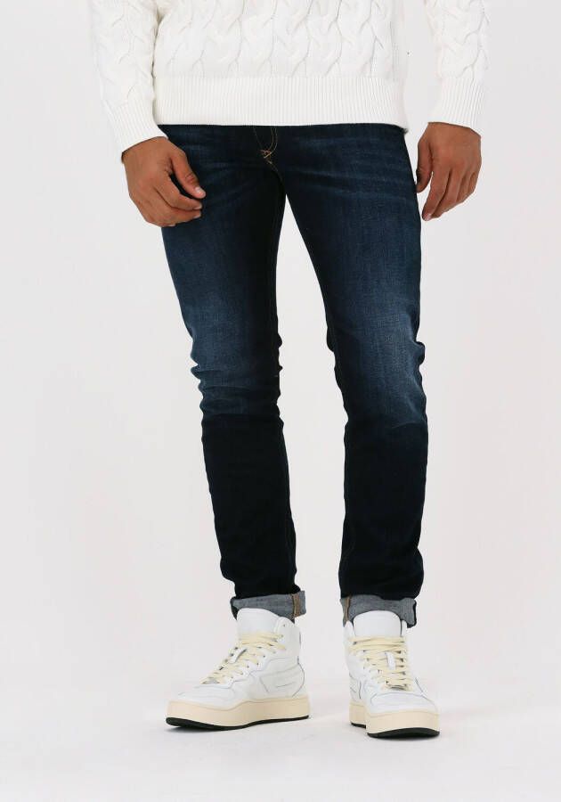 Diesel Hoge taille skinny jeans met ritssluiting Black Heren
