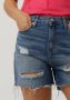 Calvin Klein Jeans Blauwe Versleten Denim Shorts Blue Dames - Thumbnail 4