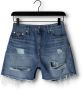 Calvin Klein Jeans Blauwe Versleten Denim Shorts Blue Dames - Thumbnail 5