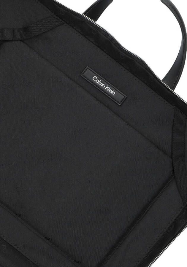 Calvin Klein Zwarte Laptoptas Minimalism Slim Laptop Bag