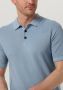 CAST IRON Heren Polo's & T-shirts Short Sleeve Polo Cotton Modal Lichtblauw - Thumbnail 3