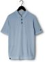 CAST IRON Heren Polo's & T-shirts Short Sleeve Polo Cotton Modal Lichtblauw - Thumbnail 4