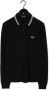Fred Perry Slim Fit Twin Tipped Polo in Navy Snow White Mar Grass Blue Heren - Thumbnail 9