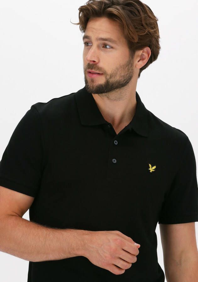 LYLE & SCOTT Heren Polo's & T-shirts Plain Polo Shirt Zwart